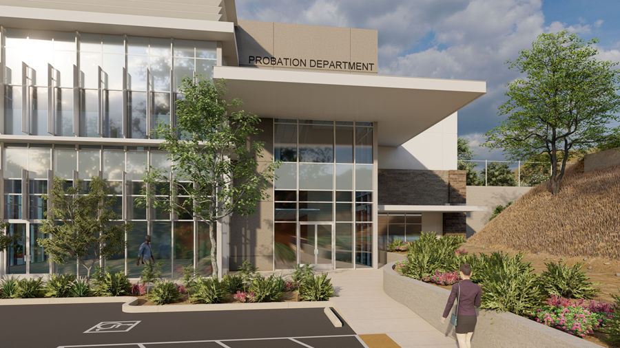 Rendering of the new Probation Department facility