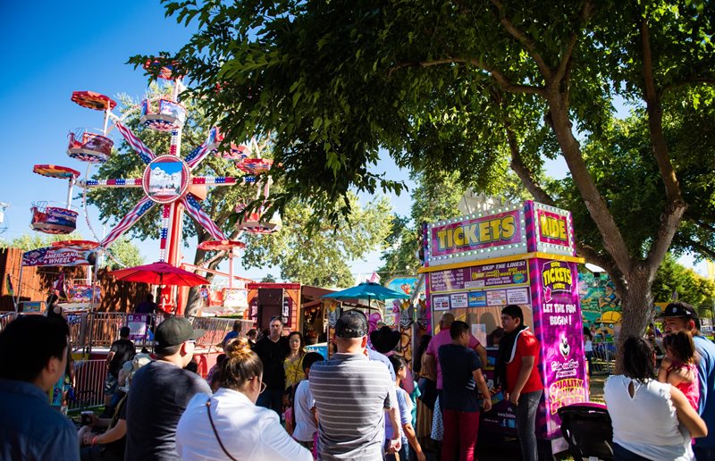Carnival scene at the mid-state fair