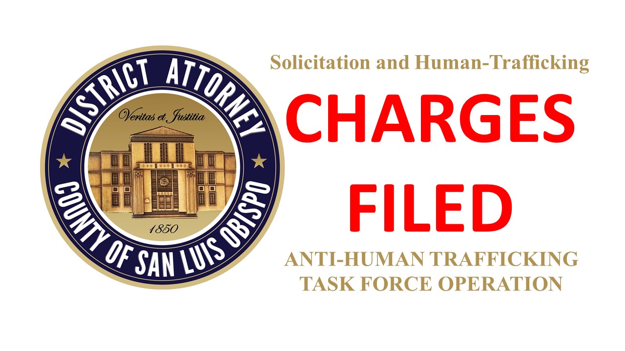 Criminal Charges Filed by District Attorney after Anti-Human Trafficking Operation