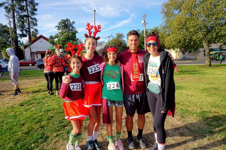 Community members enjoying time at Reindeer Run.