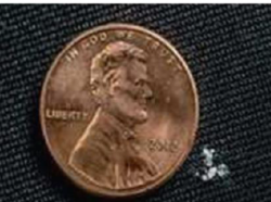 DEA illustration of 2 milligrams of fentanyl, a lethal dose in most adults.