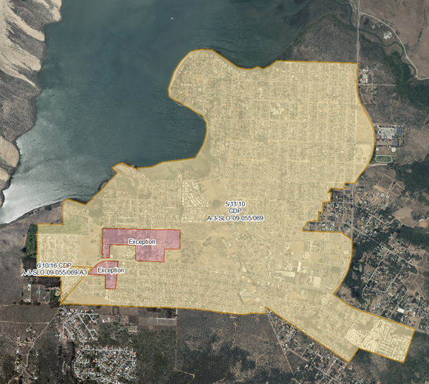 Map of Los Osos Wastewater System Boundary