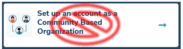 Warning not to set-up account if graphic looks as it does in this graphic