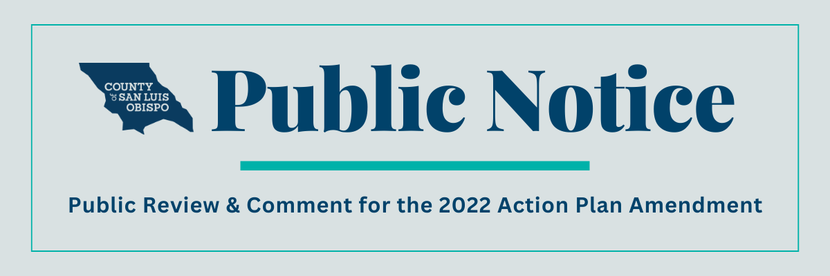 Public Notice: Public Review and Comment for the Amendment to the 2022 Action Plan