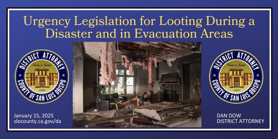 Urgency Legislation for Looting During a Disaster and in Evacuation Areas