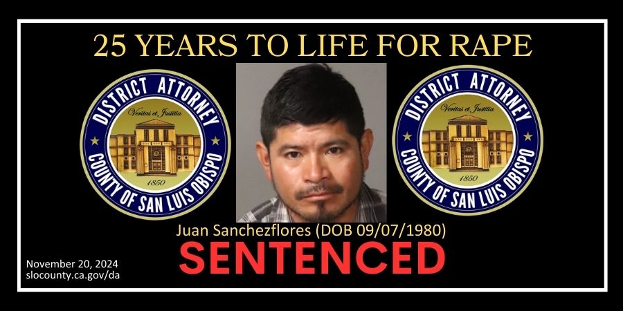 Booking Photo (07/16/2024) Juan Sanchezflores (DOB 09/07/1980) Sentenced